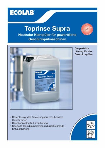 ECOLAB-Toprinse Supra