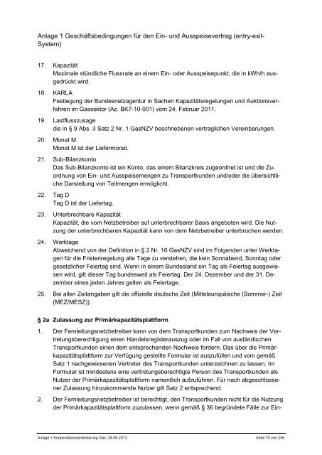 Kooperationsvereinbarung zwischen den Betreibern von in ... - Geode