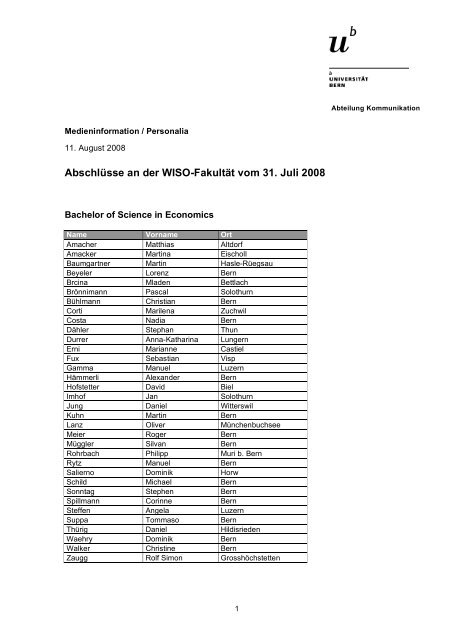 Liste der AbschlÃ¼sse (pdf, 93KB) - Abteilung Kommunikation