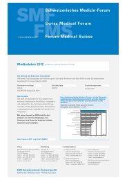 Schweizerisches Medizin-Forum Swiss Medical Forum ... - Schwabe