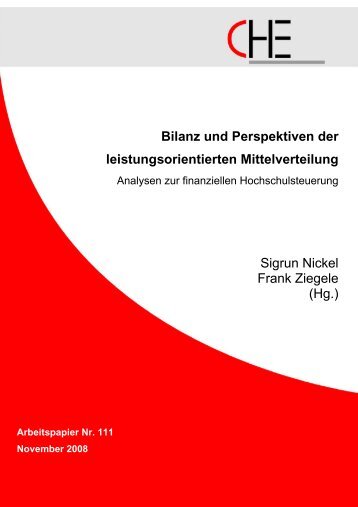 Bilanz und Perspektiven der ... - Centrum für Hochschulentwicklung