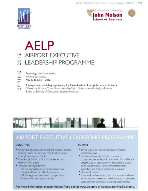 ACI World Report January 2012 - Airports Council International