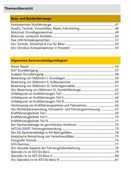 Themenübersicht - AWG