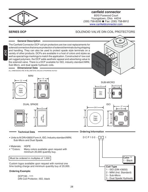 Canfield Connector Buyer's Guide