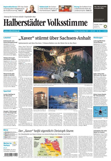 „Xaver“ stürmt über Sachsen-Anhalt