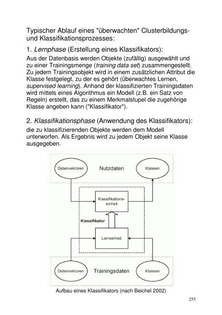 Clusterbildung, Klassifikation und Mustererkennung (PDF)
