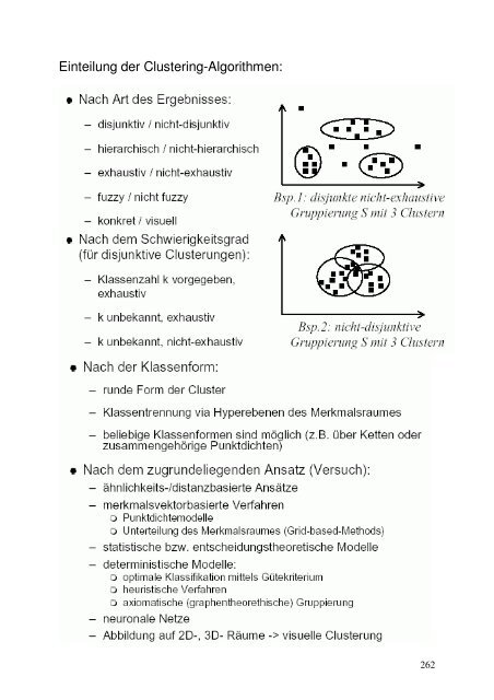 Clusterbildung, Klassifikation und Mustererkennung (PDF)