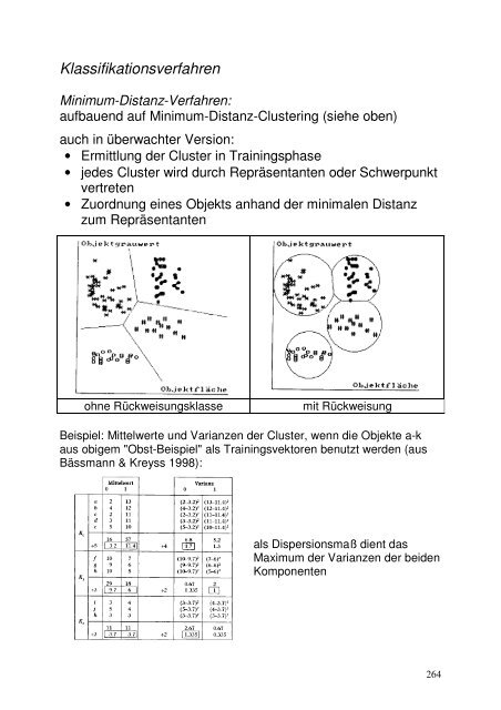 Clusterbildung, Klassifikation und Mustererkennung (PDF)