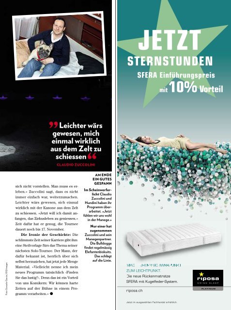 22.04.13 Schweizer Illustrierte - Claudio Zuccolini