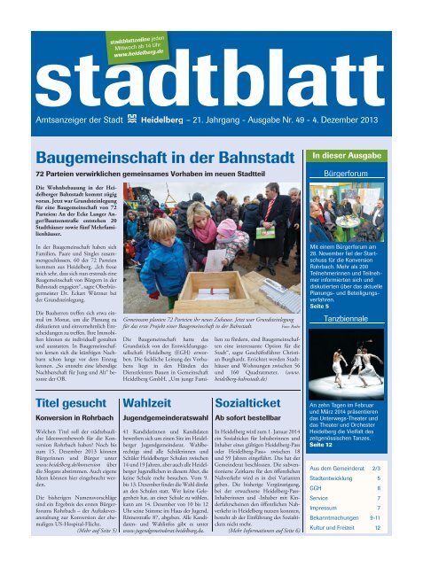 Baugemeinschaft In Der Bahnstadt Stadt Heidelberg