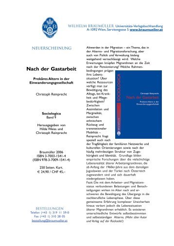 Reinprecht Nach der Gastarbeit.pdf, Seiten 1-2 - UniversitÃ¤t Wien