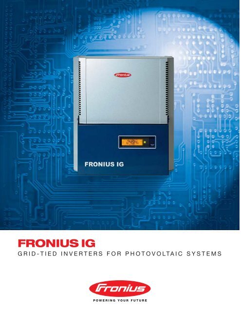 Fronius IG 2000-3000 - Adobe Solar