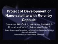 Project of Development of Nano-satellite with Re-entry Capsule