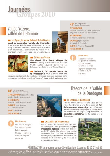 TÃ©lÃ©charger cette brochure - Offices de tourisme de la vallÃ©e de la ...