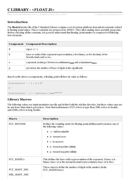 PDF Version - Tutorials Point