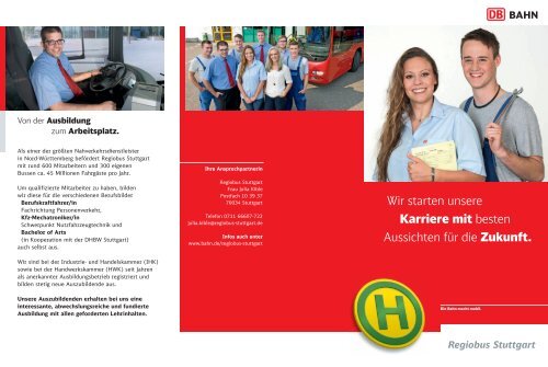 Ihre Ausbildung bei Regiobus Stuttgart - Bahn