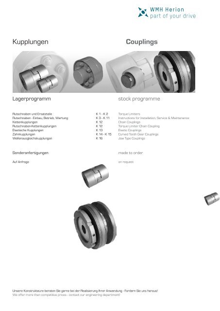 Kupplungen Couplings - WMH Herion