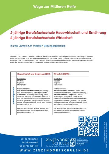 Berufsfachschule Wirtschaft