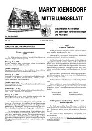 Ausgabe 10/2013 - Markt Igensdorf
