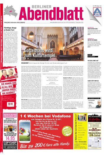 Gotteshaus wird zum Kulturtempel - Berliner Abendblatt