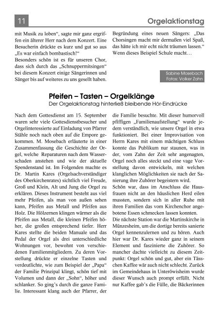 miteinander 03 | 2013 - evangelisch in Unteröwisheim