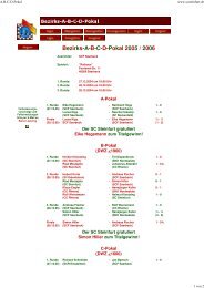 Bezirks-A-B-C-D-Pokal 2005 / 2006