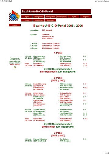 Bezirks-A-B-C-D-Pokal 2005 / 2006
