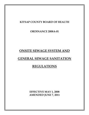 Kitsap County Board of Health Ordinance 2008A-01 - Kitsap Public ...