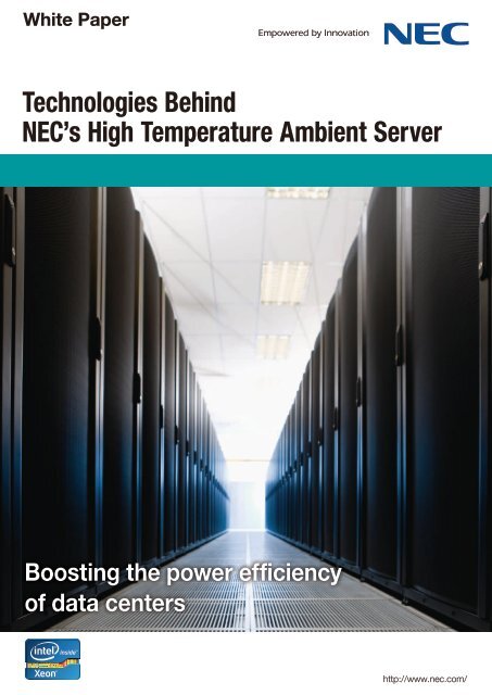 Technologies Behind NEC's High Temperature Ambient Server