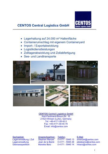 CENTOS Central Logistics Gmbh in Winsen (Deutsch)