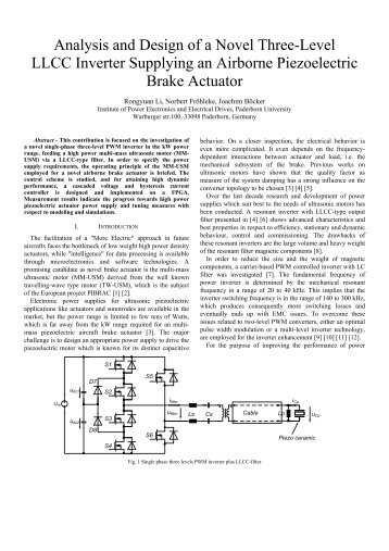 Analysis and Design of a Novel Three-Level LLCC Inverter ...