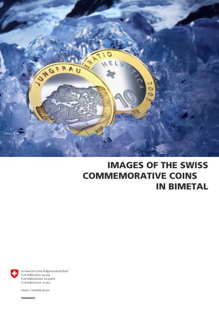 images of the swiss commemorative coins in bimetal - Swissmint