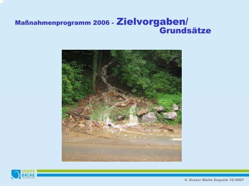 Sachprogramm Grazer BÃ¤che Teil 2 - Wasserland Steiermark