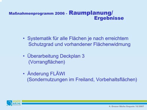 Sachprogramm Grazer BÃ¤che Teil 2 - Wasserland Steiermark