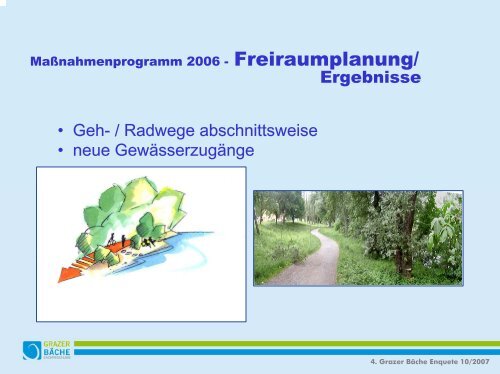 Sachprogramm Grazer BÃ¤che Teil 2 - Wasserland Steiermark