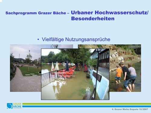 Sachprogramm Grazer BÃ¤che Teil 2 - Wasserland Steiermark