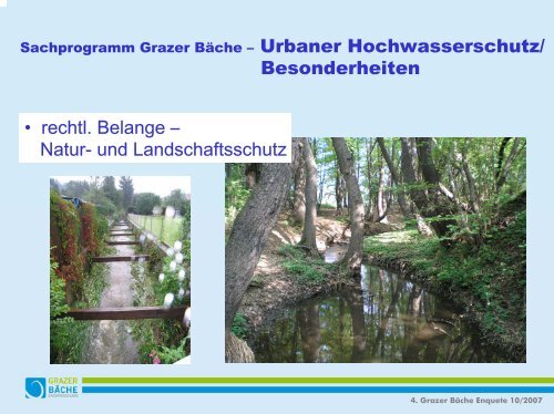 Sachprogramm Grazer BÃ¤che Teil 2 - Wasserland Steiermark