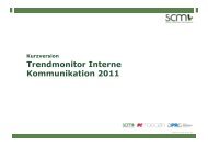 Trendmonitor Interne Kommunikation 2011 - SCM