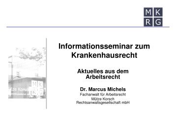 Arbeitszeitrecht - MÃ¼tze Korsch Rechtsanwaltsgesellschaft mbH