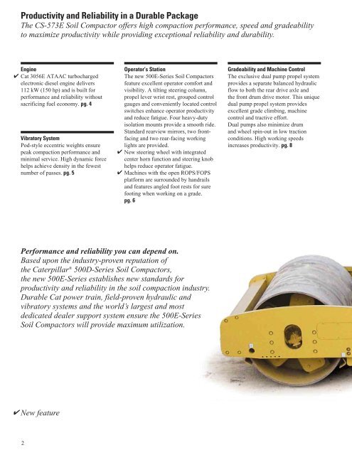 CS-573E Vibratory Soil Compactor