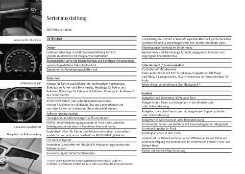 E - Klasse Cabriolet. - Wiesenthal