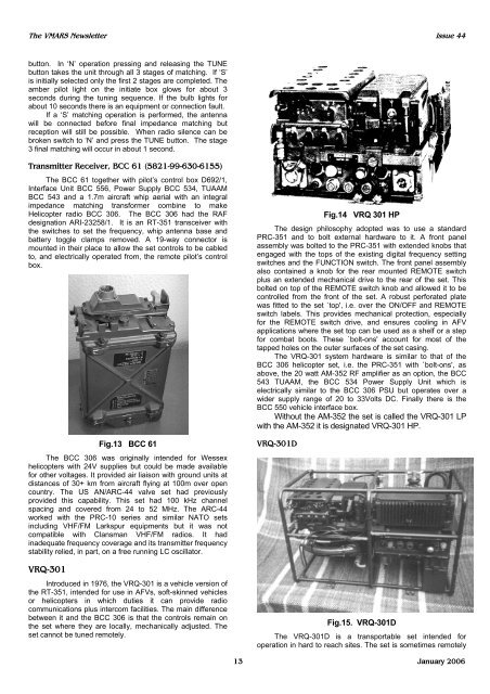 The Clansman UK/PRC-351 and its Variants ... - VMARSmanuals