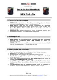 TM Dicht-Fix - MEM Bauchemie GmbH
