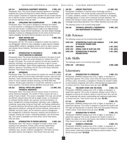 ILLINOIS CENTRAL COLLEGE