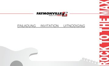 Einladung invitation uitnodiging - Faymonville