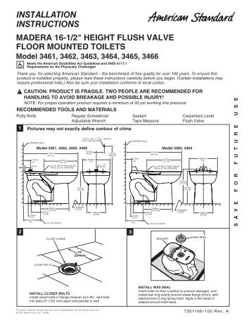 INSTALLATION INSTRUCTIONS - Home Depot