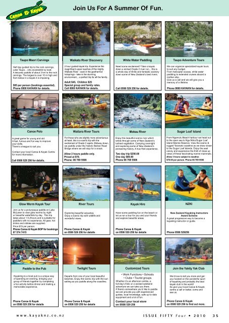 Kayaking Kanakyland Kiwi Style - Canoe & Kayak