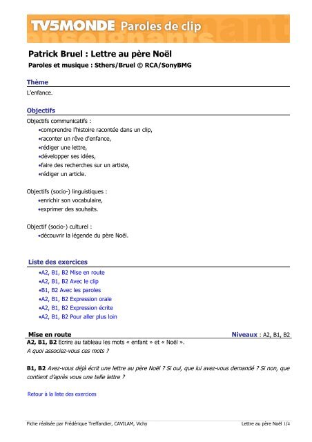 Fiche complÃ¨tePDF - TV5 Monde