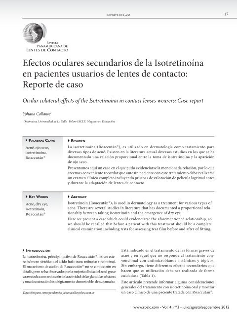 Donwload PDF - Revista Panamericana de Lentes de Contacto