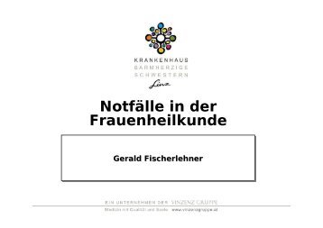 NotfÃ¤lle in der Frauenheilkunde - TurnusDoc